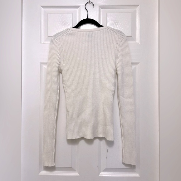 NWT Reformation Fia Cashmere Blend Cardigan in Gossamer - Picture 7 of 9